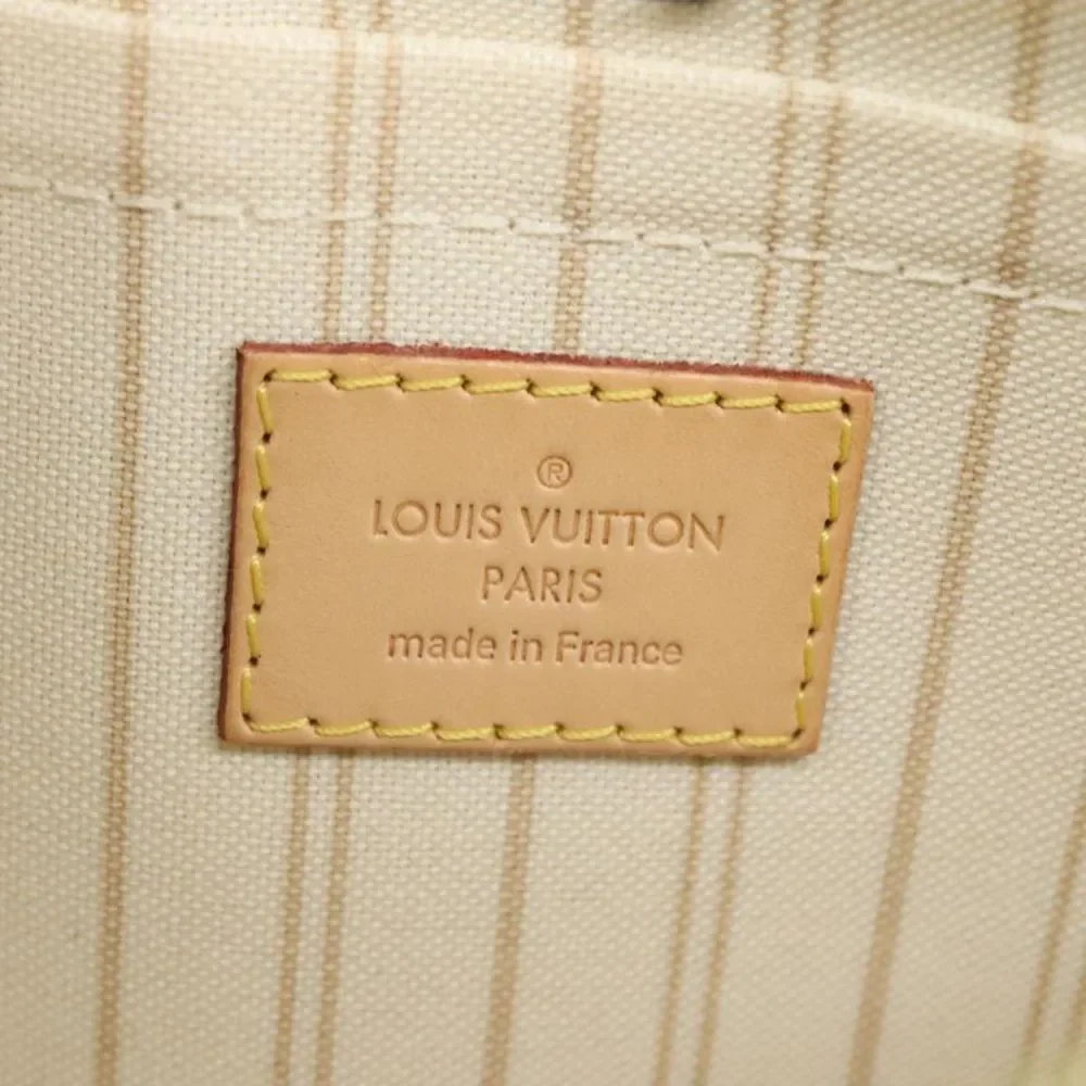 Louis Vuitton Neverfull Gm White Canvas Tote Bag (Pre-Owned) - Picture 14 of 16